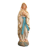 Maxbell Virgin Mary Statue Crafts Religious Sculpture with Flower Wall Decor