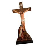 Maxbell Wall Clock Catholic Sculpture Figurine Gift for Bathroom Hotel Bedroom