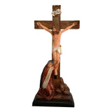 Maxbell Wall Clock Catholic Sculpture Figurine Gift for Bathroom Hotel Bedroom