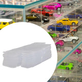 Maxbell 2x50 Pieces PVC Transparent Box Display Case for Dolls Model Cars Souvenirs