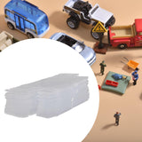 Maxbell 2x50 Pieces PVC Transparent Box Display Case for Dolls Model Cars Souvenirs