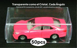 Maxbell 2x50 Pieces PVC Transparent Box Display Case for Dolls Model Cars Souvenirs