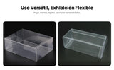 Maxbell 2x50 Pieces PVC Transparent Box Display Case for Dolls Model Cars Souvenirs