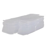 Maxbell 2x50 Pieces PVC Transparent Box Display Case for Dolls Model Cars Souvenirs