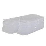 Maxbell 2x50 Pieces PVC Transparent Box Display Case for Dolls Model Cars Souvenirs