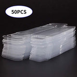 Maxbell 2x50 Pieces PVC Transparent Box Display Case for Dolls Model Cars Souvenirs