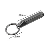 Maxbell 4xBelt Clip Key Holder Detachable Keyring Key Belt Clip Buckle for Purse Pants with 25mm keyring