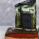 Maxbell 5xRealistic Miniature Leaves Simulation Leaves for Train DIY Mini Model Layout Red