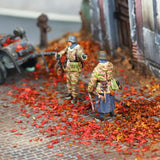 Maxbell 2xRealistic Miniature Leaves Simulation Leaves for Train DIY Mini Model Layout Red
