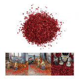 Maxbell 6xRealistic Miniature Leaves Simulation Leaves for Train DIY Mini Model Layout Red