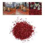 Maxbell 2xRealistic Miniature Leaves Simulation Leaves for Train DIY Mini Model Layout Red
