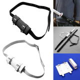 Maxbell 3xBelt Sword Holder PU Leather Tool Sheath Sword Holder for Men Pirate Cosplay Black