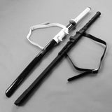 Maxbell 2xBelt Sword Holder PU Leather Tool Sheath Sword Holder for Men Pirate Cosplay Black