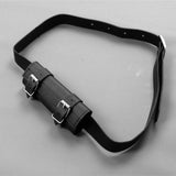 Maxbell 3xBelt Sword Holder PU Leather Tool Sheath Sword Holder for Men Pirate Cosplay Black