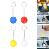 Maxbell 3xPickleball Keychain Portable Pickleball Bag for Backpack Hoilday Handbag blue