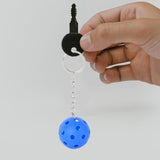 Maxbell 4xPickleball Keychain Portable Pickleball Bag for Backpack Hoilday Handbag blue