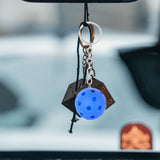 Maxbell 4xPickleball Keychain Portable Pickleball Bag for Backpack Hoilday Handbag blue