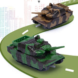 Maxbell 2xPull Back Tank Model Toy Realistic Kids Tank for 3-7 Years Old Kids Gift