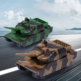 Maxbell 5xPull Back Tank Model Toy Realistic Kids Tank for 3-7 Years Old Kids Gift