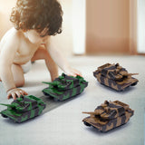 Maxbell 6xPull Back Tank Model Toy Realistic Kids Tank for 3-7 Years Old Kids Gift