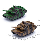 Maxbell 2xPull Back Tank Model Toy Realistic Kids Tank for 3-7 Years Old Kids Gift