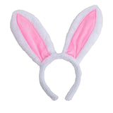 Maxbell 2xBunny Costume Set Cosplay Ears Headband for Easter Themed Parties Carnival