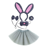 Maxbell 2xBunny Costume Set Cosplay Ears Headband for Easter Themed Parties Carnival