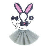 Maxbell 2xBunny Costume Set Cosplay Ears Headband for Easter Themed Parties Carnival