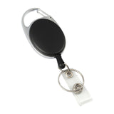 Maxbell 2xRetractable Keyring Elastic Multifunctional Durable for Backpack Purpse Bags Black