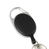 Maxbell 2xRetractable Keyring Elastic Multifunctional Durable for Backpack Purpse Bags Black