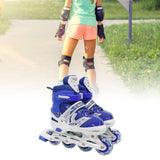 Maxbell Maxbell Kids Inline Skates Breathable Illuminating for Indoor and Outdoor Teens Gift Blue S