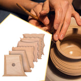 Maxbell Pottery Clay Ribs Modeling for Pottery Enthusiast Professionals Carving Clay 6pcs