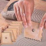 Maxbell Pottery Clay Ribs Modeling for Pottery Enthusiast Professionals Carving Clay 6pcs