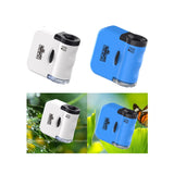 Kids Portable Microscope Education Toy Small Mini Microscope Toy for Science White
