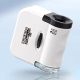 Kids Portable Microscope Education Toy Small Mini Microscope Toy for Science White