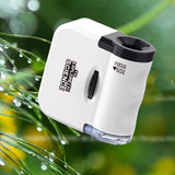 Kids Portable Microscope Education Toy Small Mini Microscope Toy for Science White