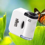 Kids Portable Microscope Education Toy Small Mini Microscope Toy for Science White