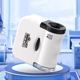 Kids Portable Microscope Education Toy Small Mini Microscope Toy for Science White