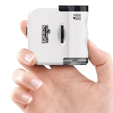 Kids Portable Microscope Education Toy Small Mini Microscope Toy for Science White