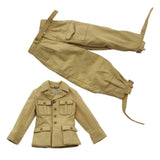 Maxbell 2 Pieces 1/6 Scale Uniform Full Set Costume for 12" Dress up Male Figures