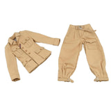 Maxbell 2 Pieces 1/6 Scale Uniform Full Set Costume for 12" Dress up Male Figures