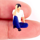 Maxbell 1/64 Diorama Figures Resin for Micro Landscape DIY Projects Desktop Ornament