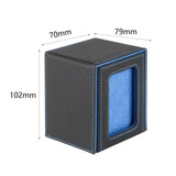 Maxbell Card Deck Box Organizer for Baseball Card Collectible Cards Collection Cards Blue
