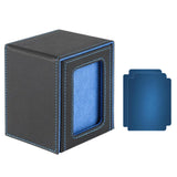 Maxbell Card Deck Box Organizer for Baseball Card Collectible Cards Collection Cards Blue