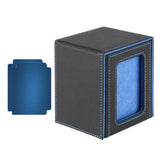 Maxbell Card Deck Box Organizer for Baseball Card Collectible Cards Collection Cards Blue