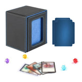 Maxbell Card Deck Box Organizer for Baseball Card Collectible Cards Collection Cards Blue