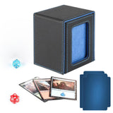 Maxbell Card Deck Box Organizer for Baseball Card Collectible Cards Collection Cards Blue