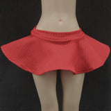Maxbell 1/6 Long Sleeve Shirt and Skirt Outfit for 12'' inch Woman Figures Accessory red