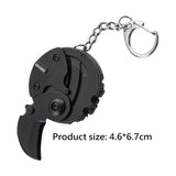 Maxbell Keychain Knife Key Accessories Compact Small Pocket for Office Outdoor black