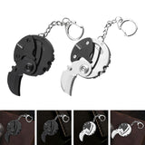 Maxbell Keychain Knife Key Accessories Compact Small Pocket for Office Outdoor black